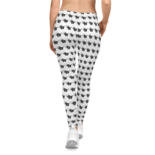 ALNH Pattern Leggings — Women's Casual All-Over-Print Yoga Leggings