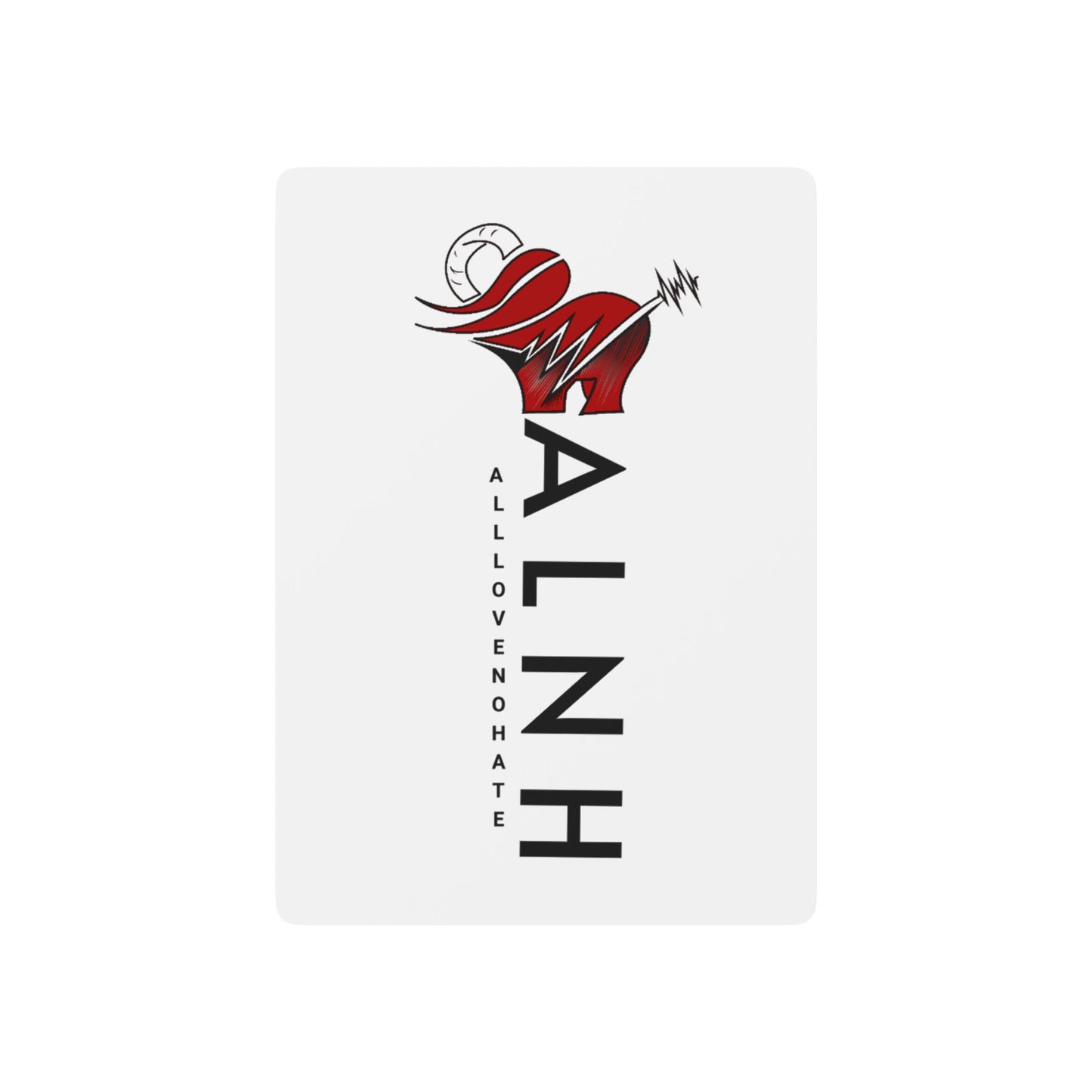ALNH Themed Stylish Poker Playing Cards Set - All Love No Hate Design
