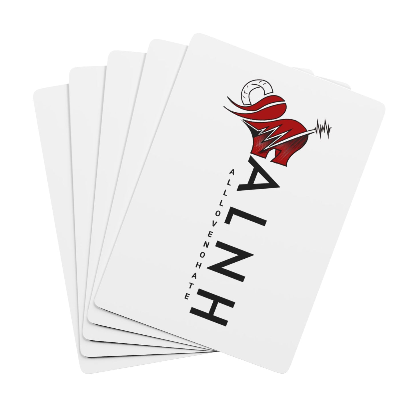 ALNH Themed Stylish Poker Playing Cards Set - All Love No Hate Design