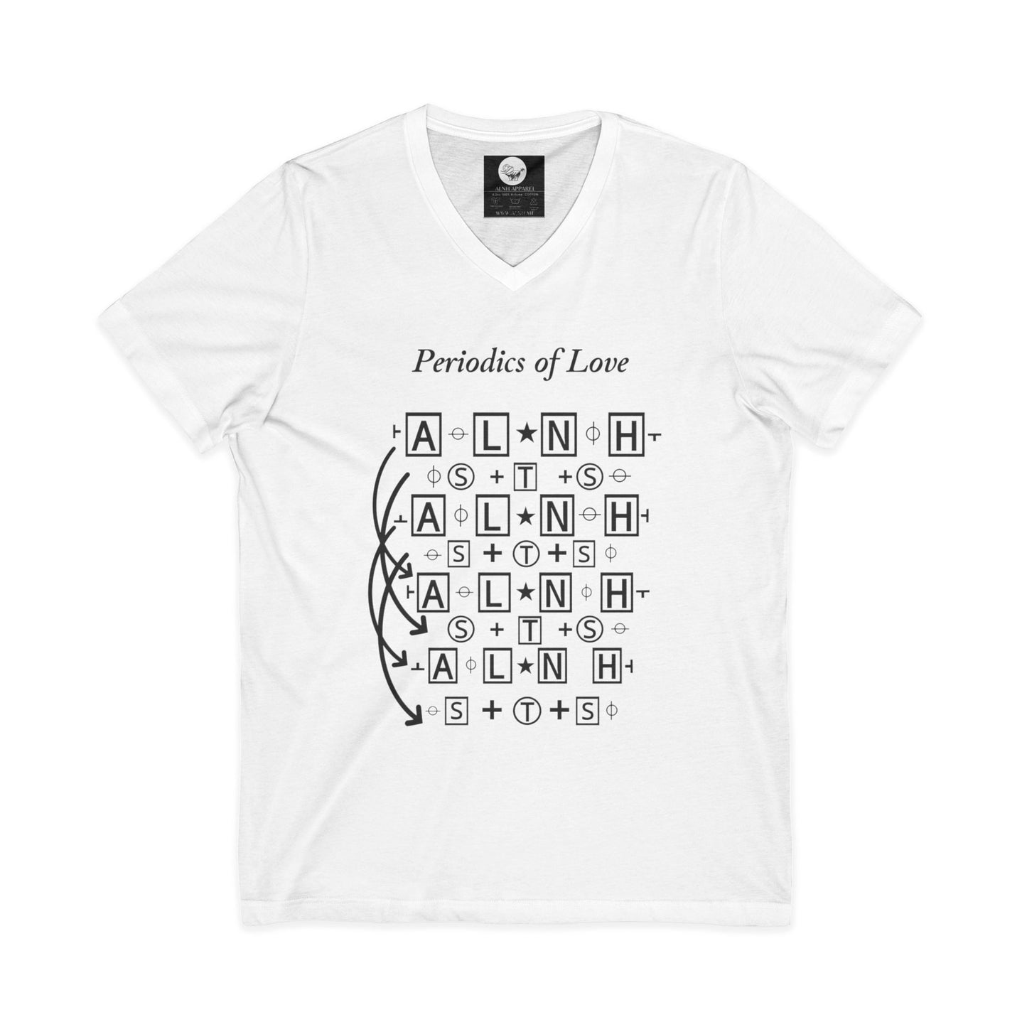 Periodic Table of Love V-Neck Tee