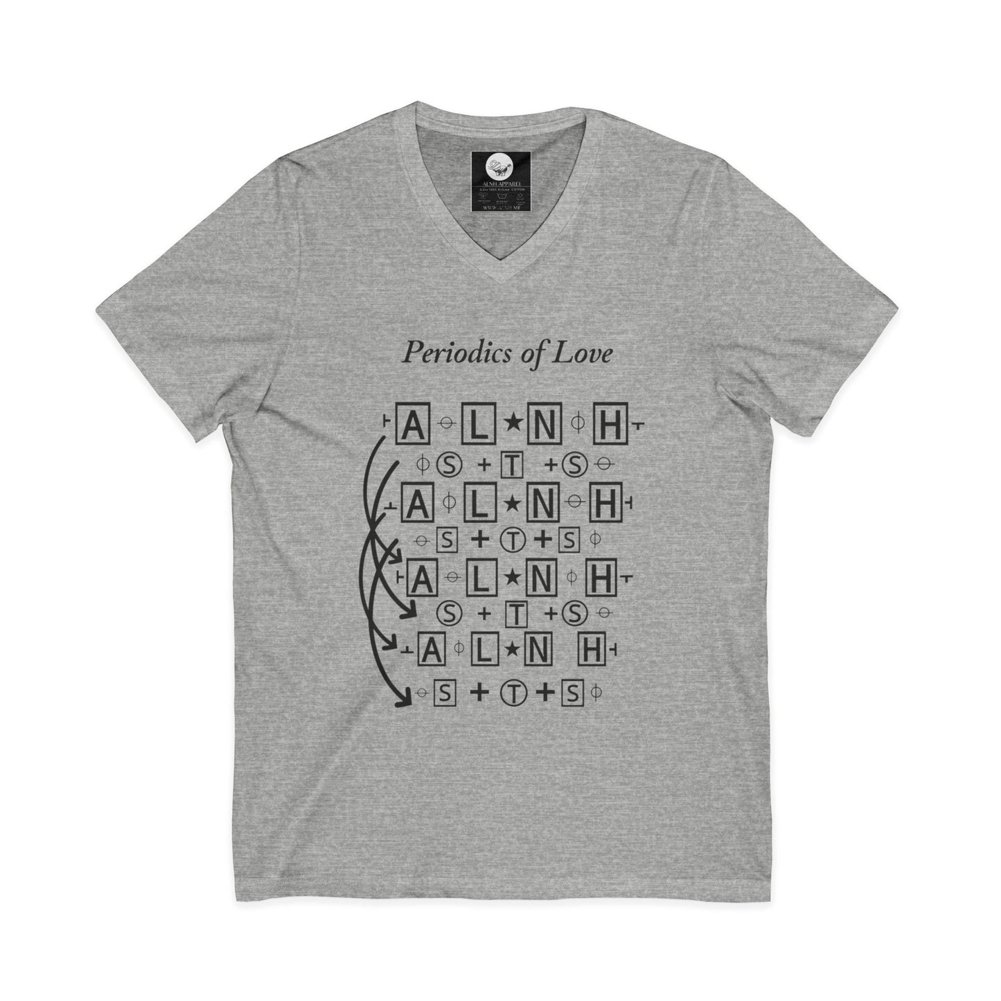 Periodic Table of Love V-Neck Tee