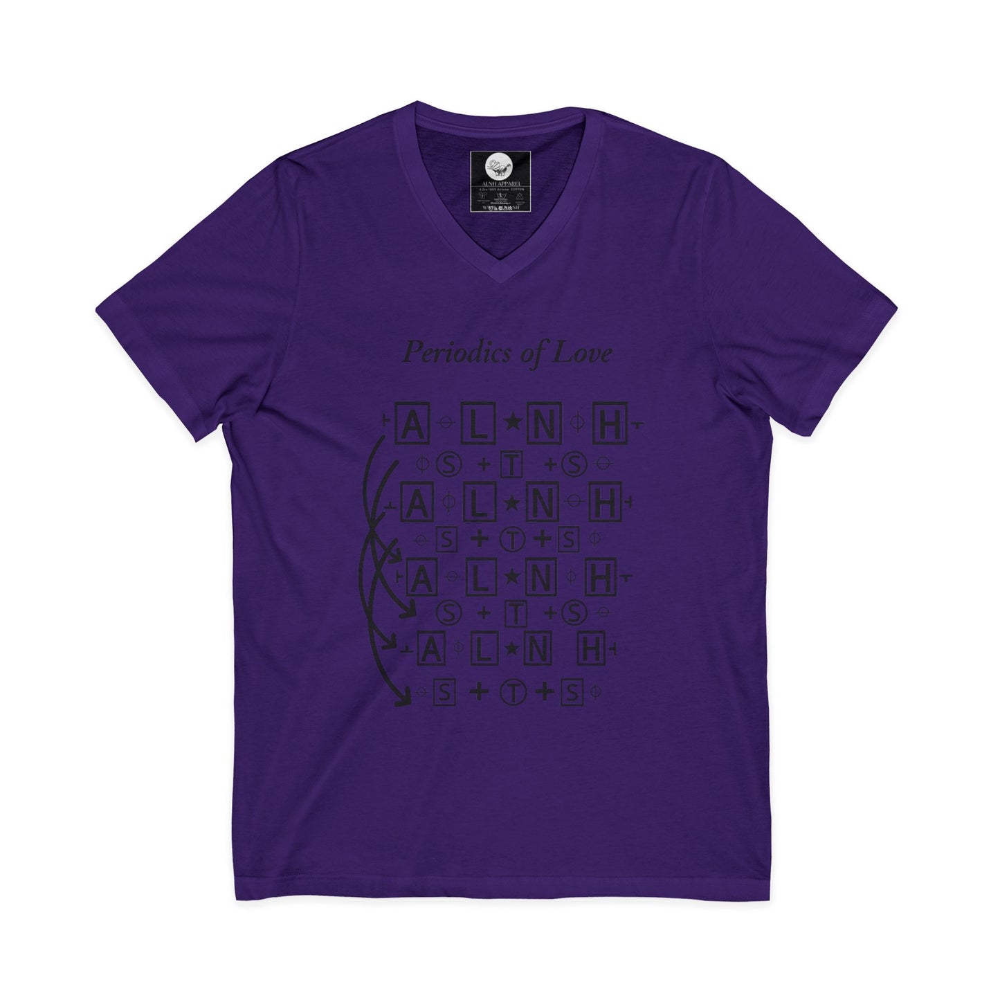 Periodic Table of Love V-Neck Tee