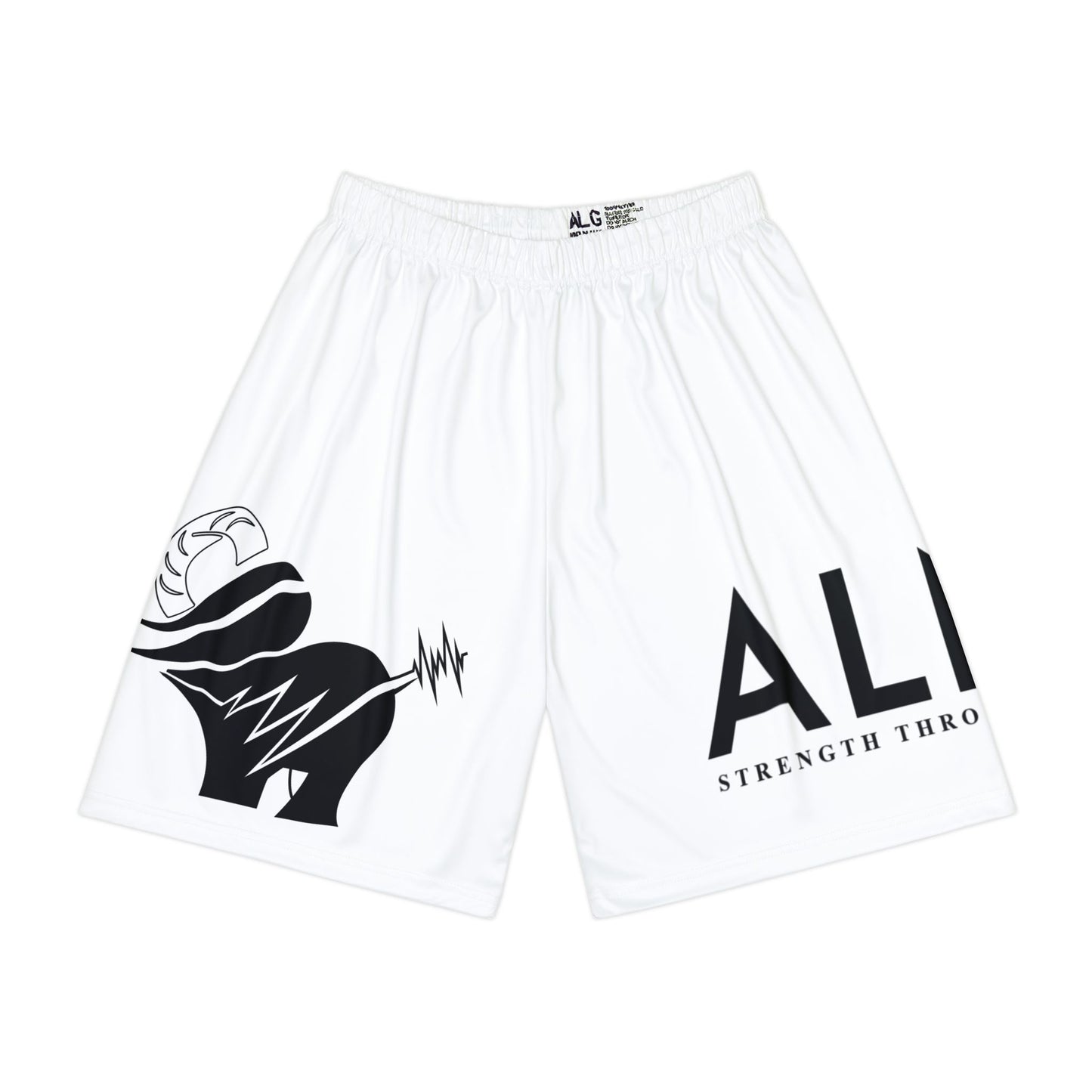 Men’s Sports Shorts – Bold “ALNH Strength Through Struggle” Athletic Shorts