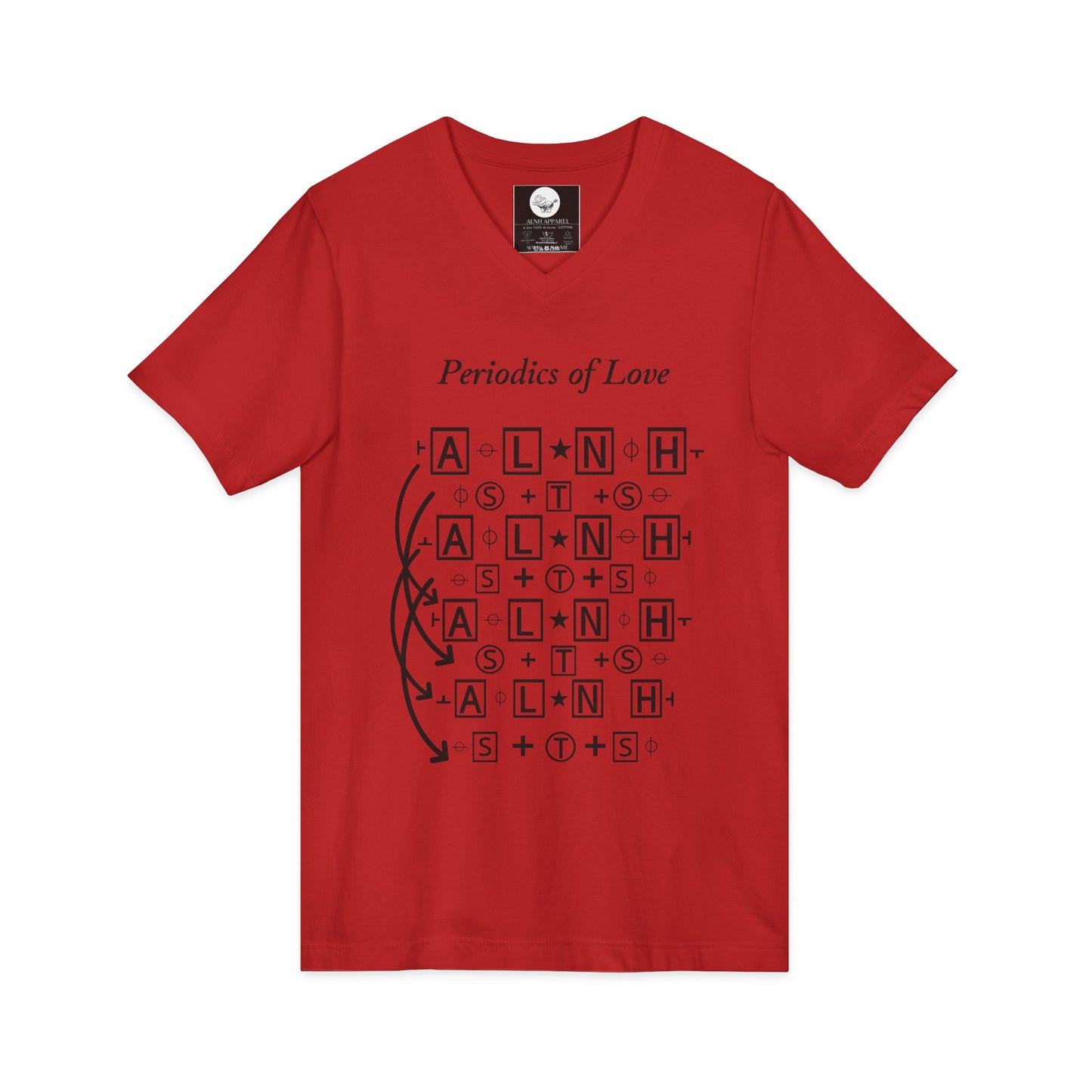 Periodic Table of Love V-Neck Tee