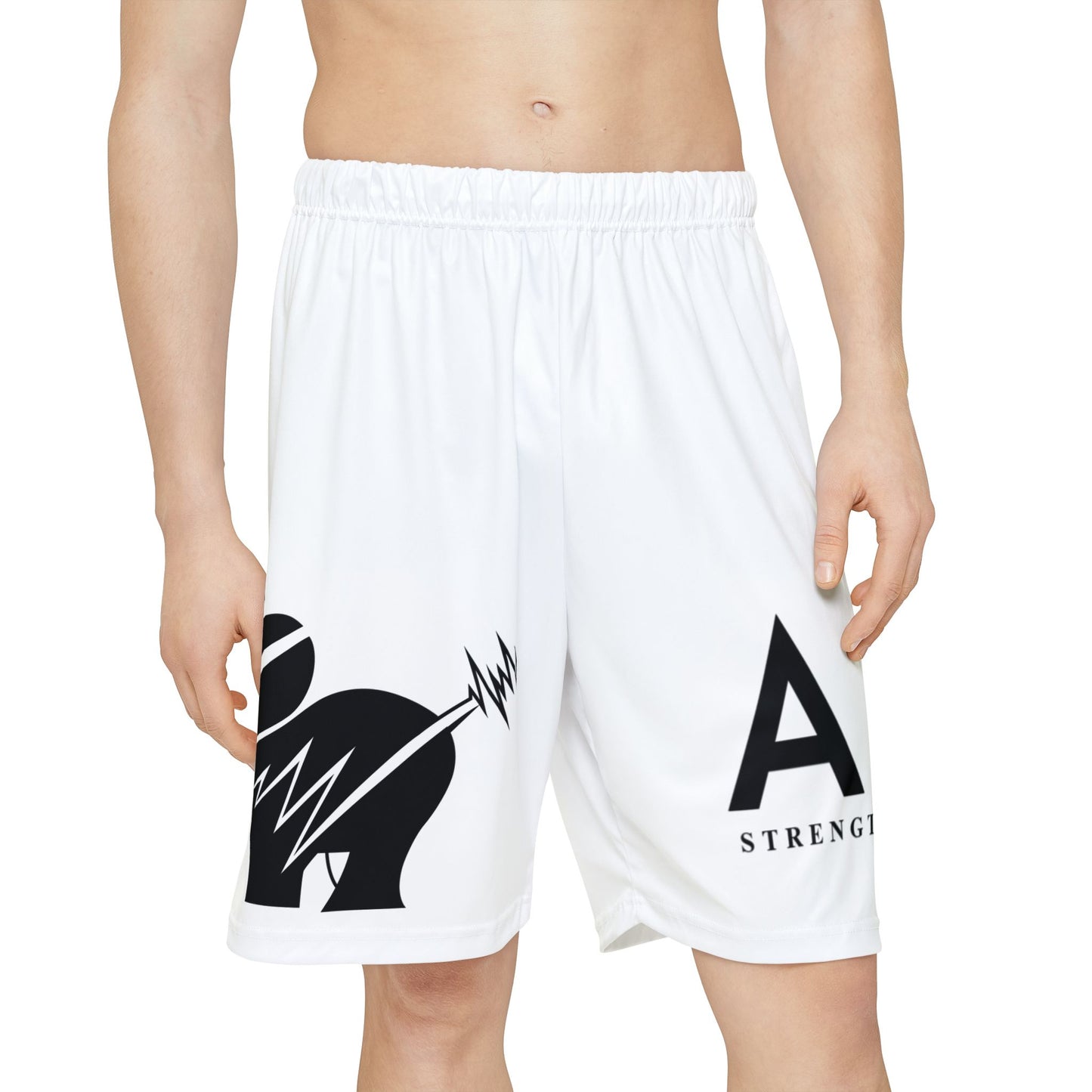 Men’s Sports Shorts – Bold “ALNH Strength Through Struggle” Athletic Shorts