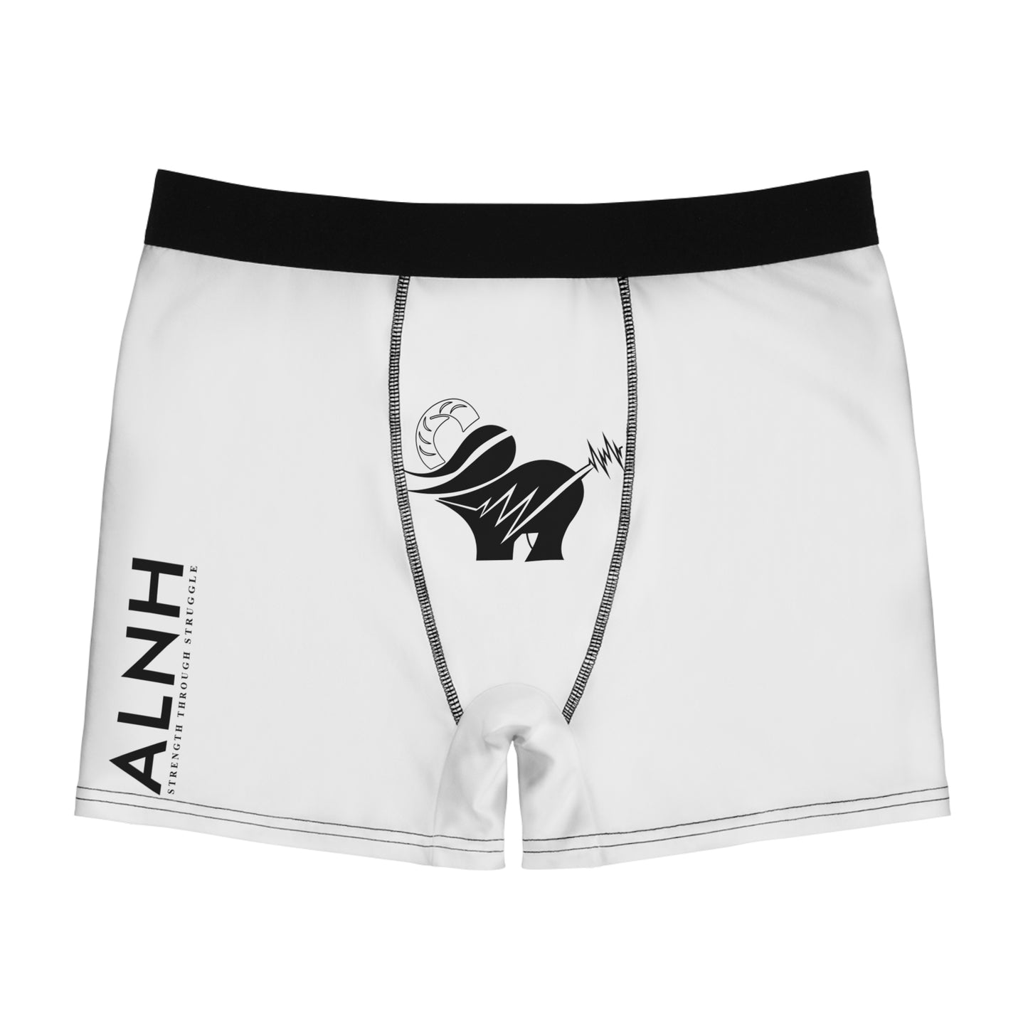 Ram Bolt Men’s Boxer Briefs — All-Over Print Athletic Underwear