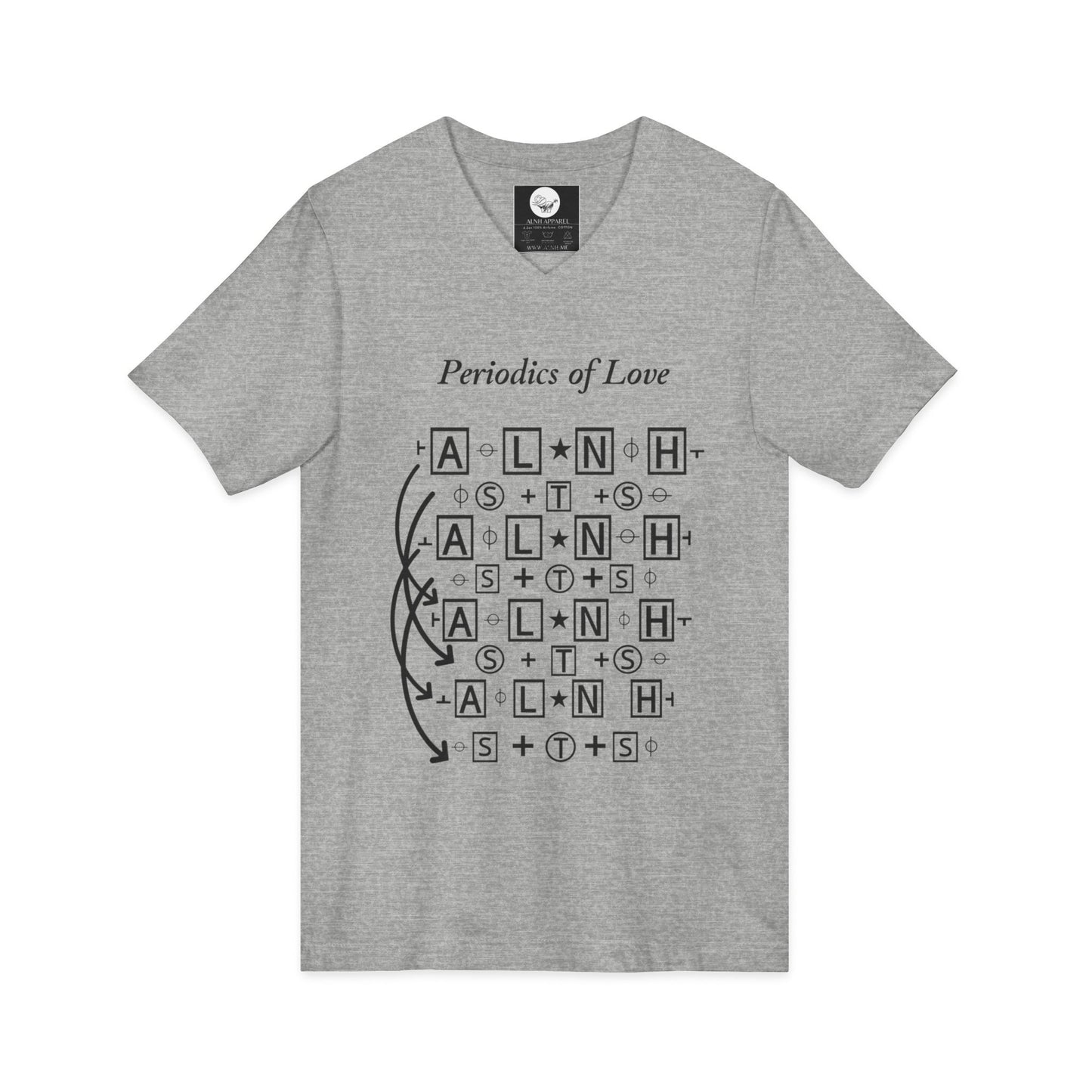 Periodic Table of Love V-Neck Tee