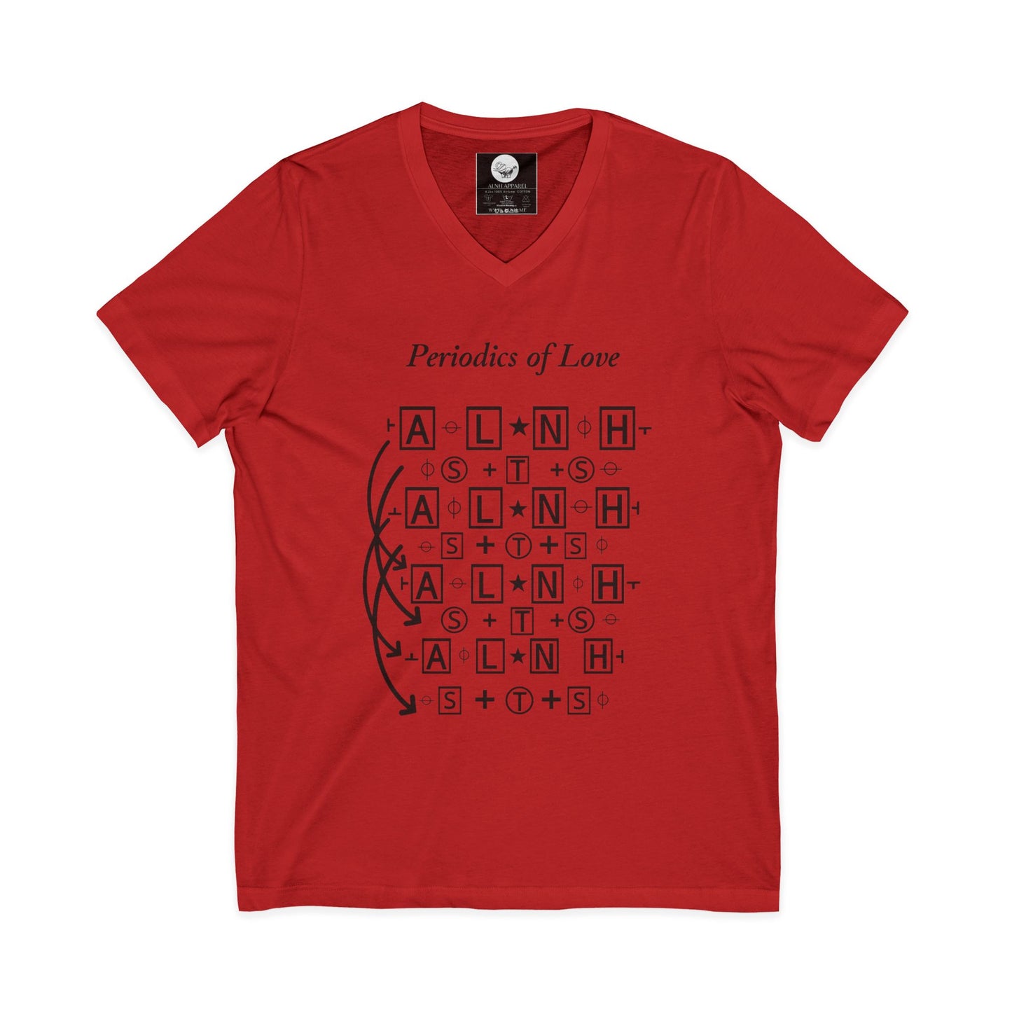 Periodic Table of Love V-Neck Tee