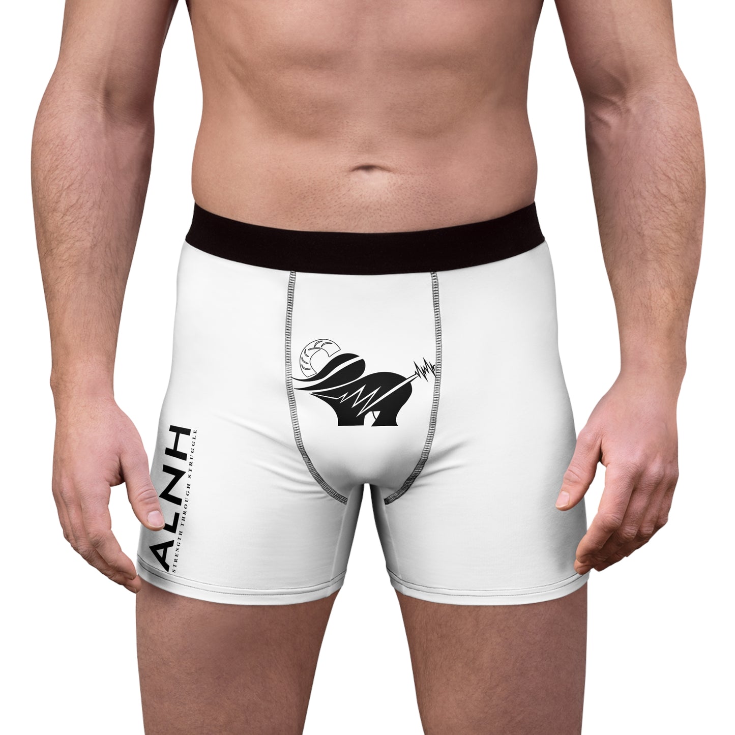 Ram Bolt Men’s Boxer Briefs — All-Over Print Athletic Underwear