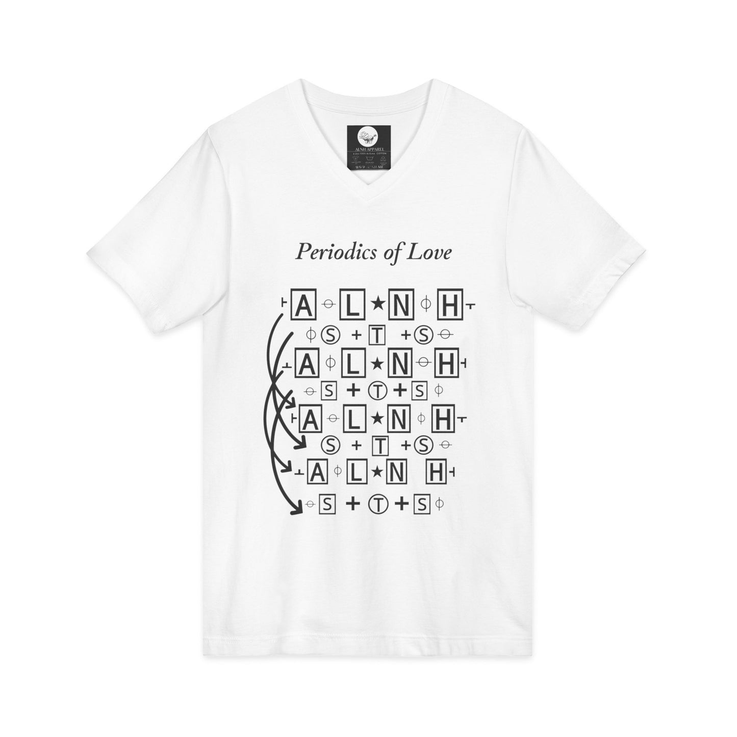 Periodic Table of Love V-Neck Tee